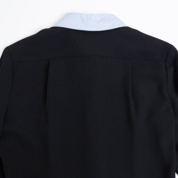 Coach 1941 Black Button Front Collared Shirt Dress Work - Picture 8 of 13